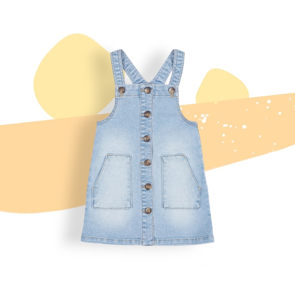 Girl's Overal Denim Dress